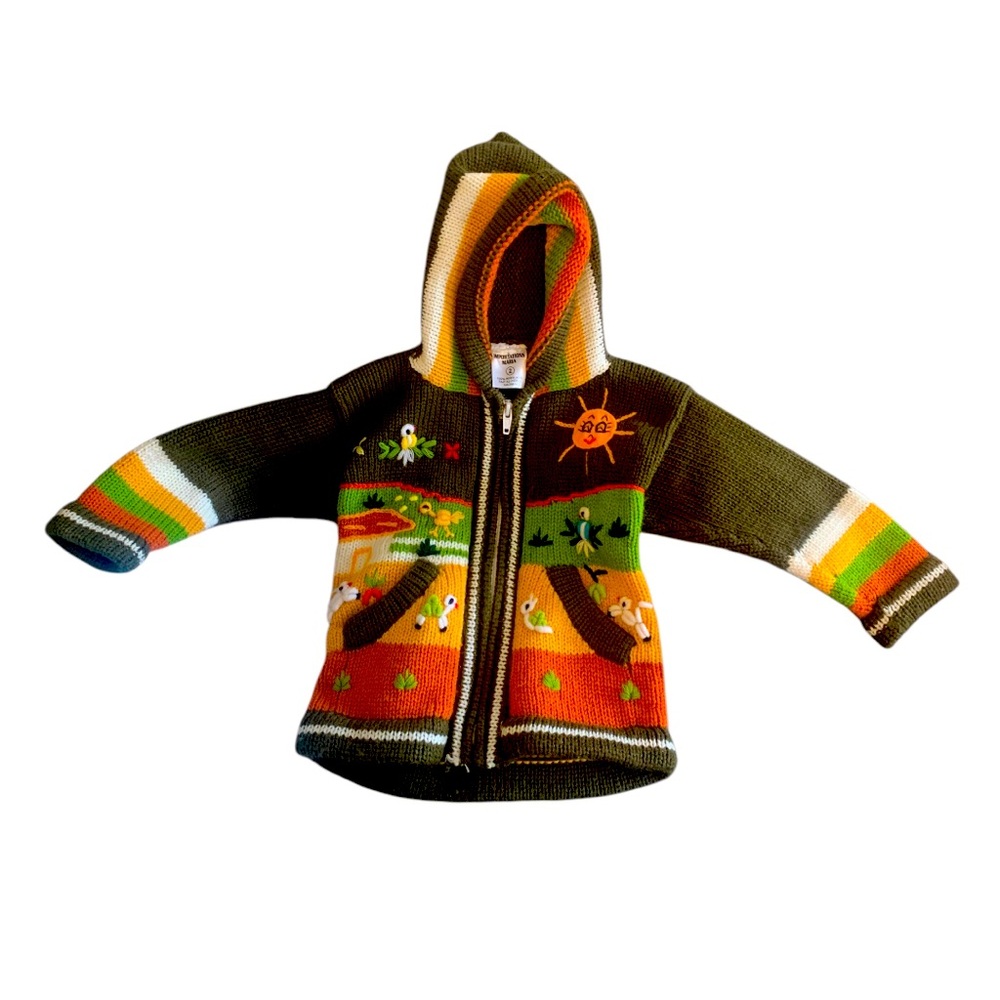 Made in Peru Boys Alpaca Wool Handmade sweater